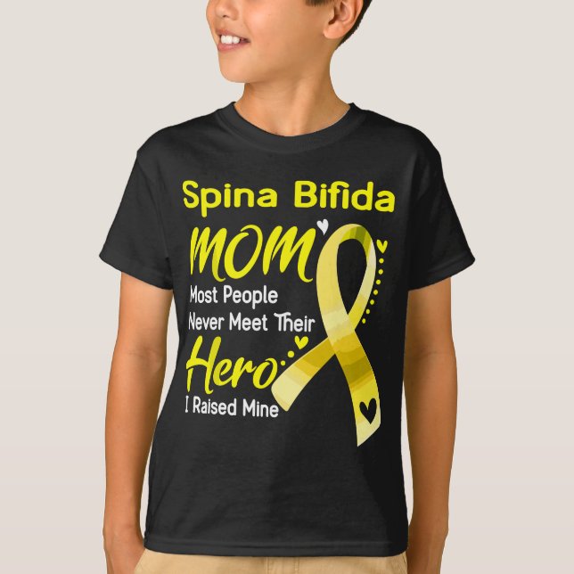 T-shirt Spina Bifida Maman J'Ai Élevé La Mine (Devant)