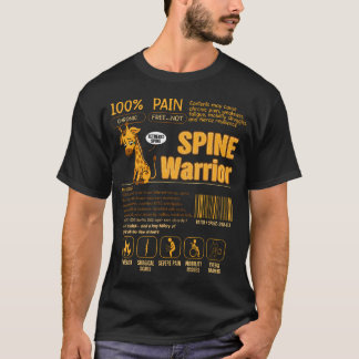 T-shirt Spine Warrior Syndrome de la moelle épinière attac
