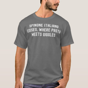 T-shirt Spinone Italiano Baisers Où Les Pâtes Rencontrent
