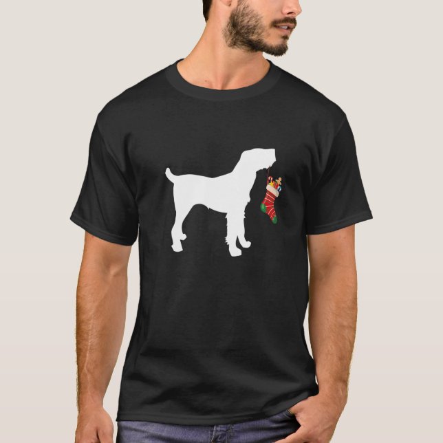 T-shirt Spinone Italiano Noël Stocker Chiffer (Devant)