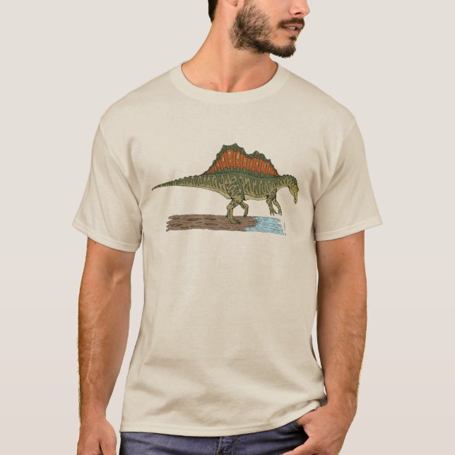 T-shirt Spinosaure de Dinosaure Crétacé (Devant)