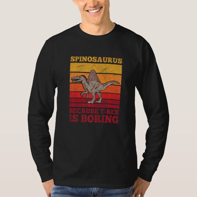 T-shirt Spinosaure Dinosaure Pour Un Ventilateur De Paléon (Devant)