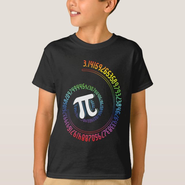 T-shirt Spiral Arc-en-ciel Nerd Math Geek Mathématicien Jo (Devant)