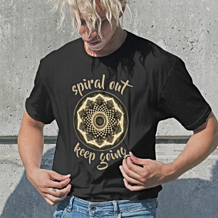 T-shirt Spiral dehors Continuez : Tee de Mandala artistiqu