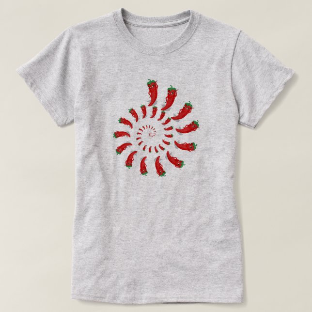 T-shirt Spiral Diva Poivre Rouge (Design devant)