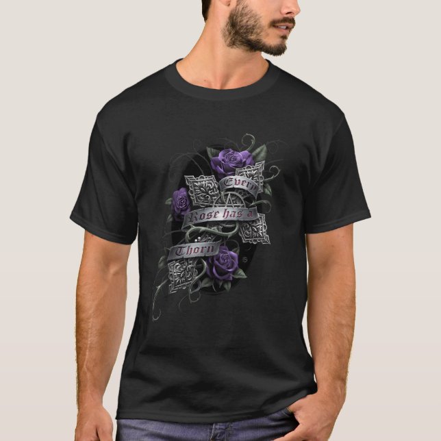 T-shirt Spiral Original Chaque Rose Rose gothique (Devant)