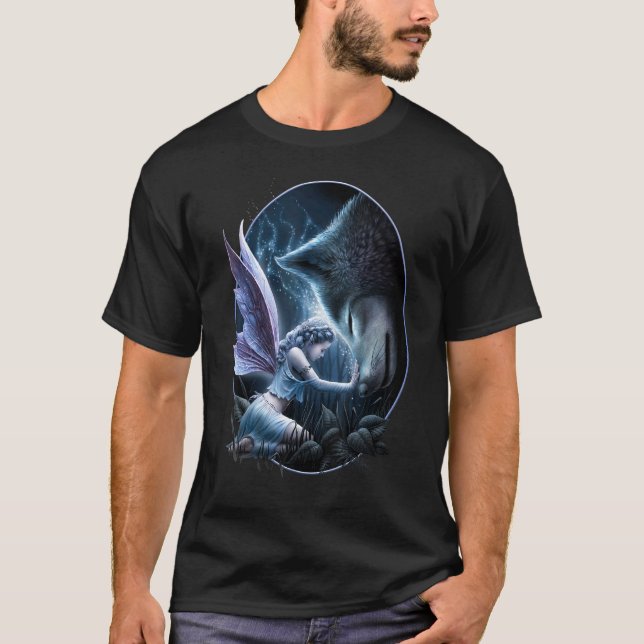 T-shirt Spiral Original - Sacred Bond - Fairy and Wolf (Devant)