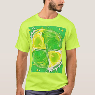 T-shirt Spiral Vert Citron