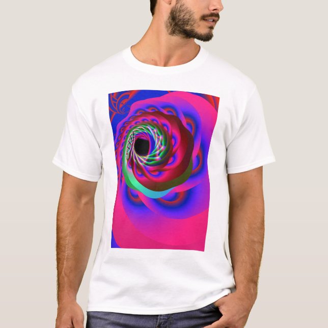 T-shirt spirale de chakra de coeur (Devant)