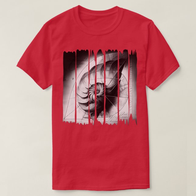 T-shirt spirale de Fibonacci (Design devant)