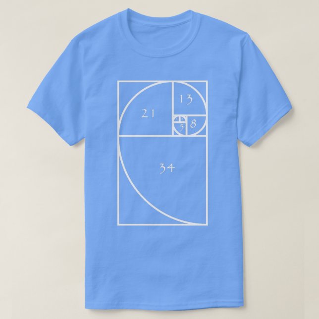 T-shirt Spirale de Fibonacci 1 (Design devant)
