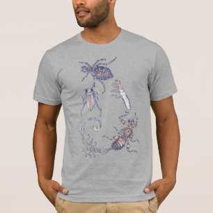 T-shirt Spirale de Fibonacci sur les bugs d'eau douce