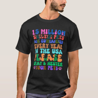 T-shirt Spirale neuter animaux refuge secourt vétérinaire 