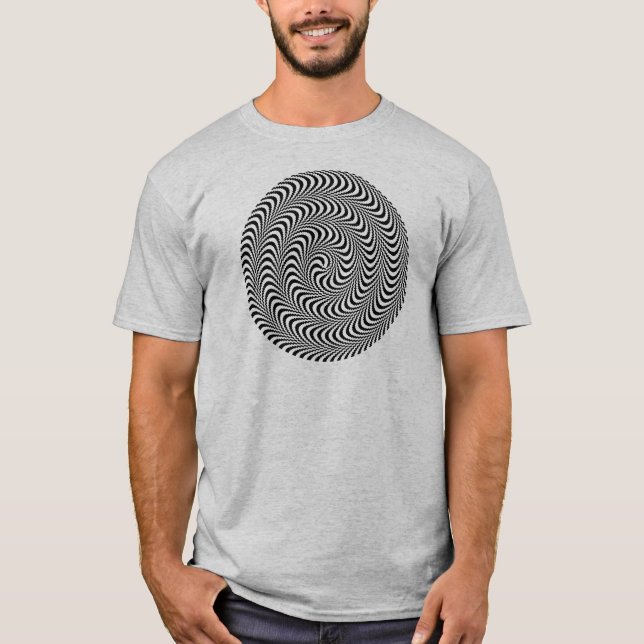 T-shirt Spirale optique colorable de bloc (Devant)