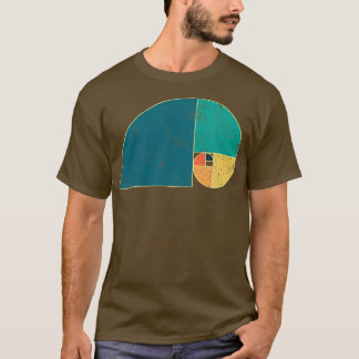 T-shirt Spirale rétro Fibonacci