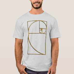 T-shirt Spirale sacrée de Fibonacci de rapport d'or