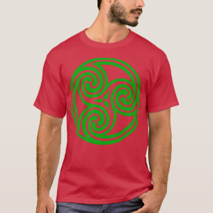 T-shirt Spirale triple céleste verte