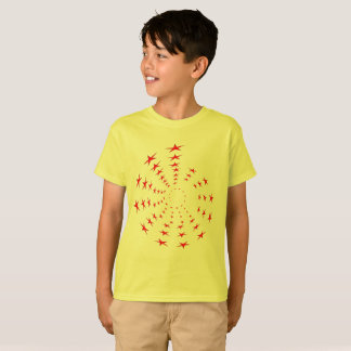 T-shirt - Spirales des étoiles rouges