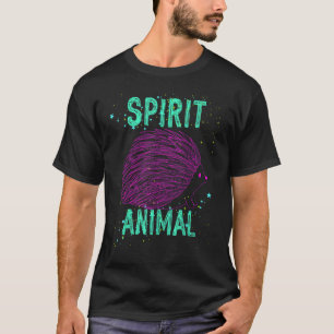 T-shirt Spirit Animal Hedgehog Hedgie Animaux Comfort Cute