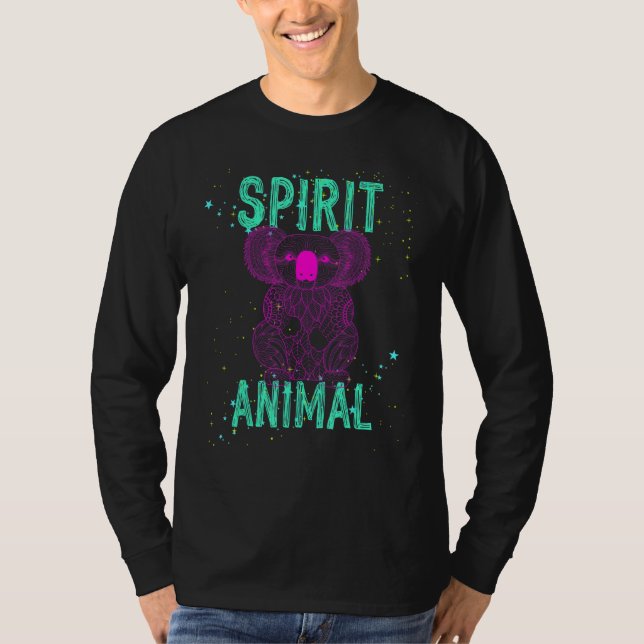 T-shirt Spirit Animal Koala Lover Pink Animals Comfort Cut (Devant)