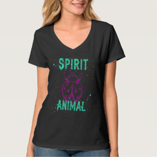 T-shirt Spirit Animal Ladybug Lover Pink Animals Comfort C