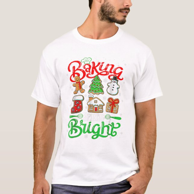 T-shirt Spirit Bright Donut Christmas (Devant)