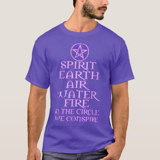 T-shirt Spirit Earth Air Water Fire WiccanWitch