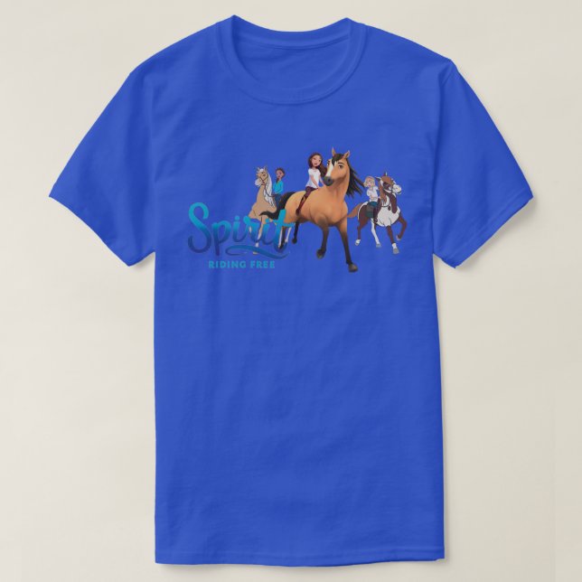 T-shirt Spirit équitation libre non dompté (Design devant)