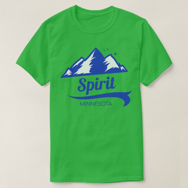 T-shirt Spirit Mountain ski Minnesota (Design devant)