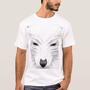 T-shirt Spirit of the Snow - White Wolf Art Imprimer