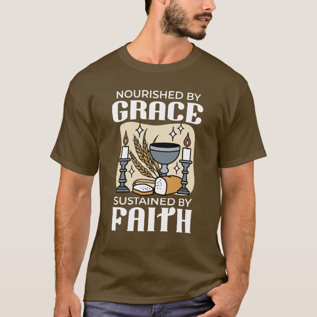T-shirt Spiritual Faith and Grace – Uplifting Christian (Devant)