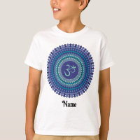 Spirituel Mandala Om Purple Aqua Bleu Customisé