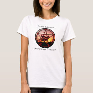 T-shirt Spiritueux de pentagramme de Samhain