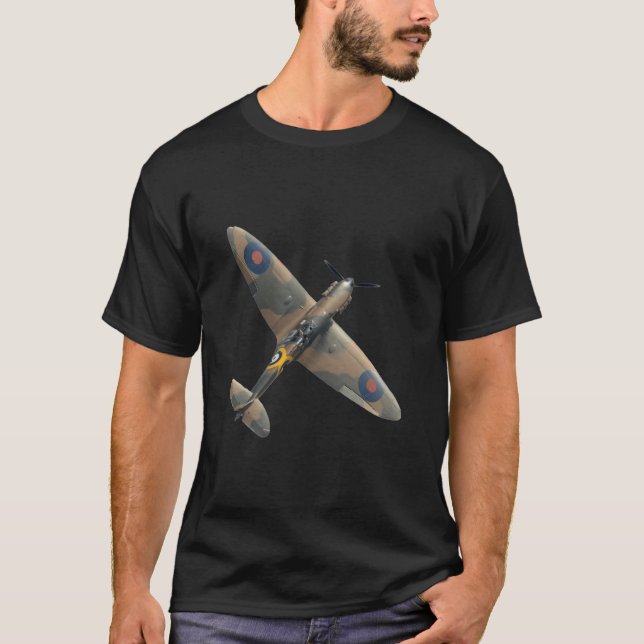 T-shirt Spitfire 2ème guerre mondiale Avion de combat Raf  (Devant)