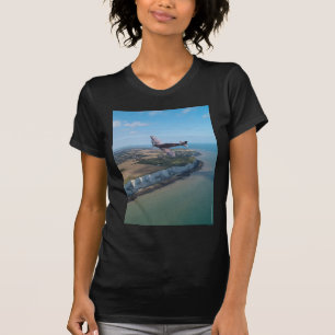 T-shirt Spitfire au-dessus de la côte anglaise