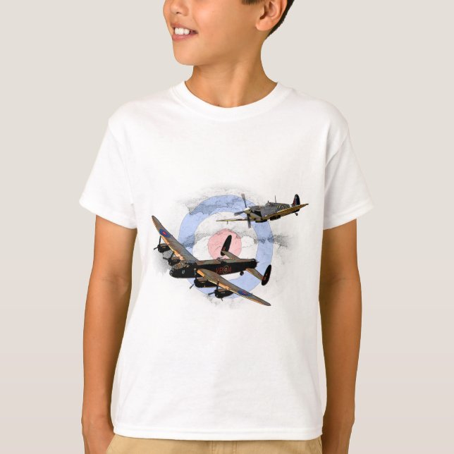 T-shirt Spitfire et Lancaster (Devant)