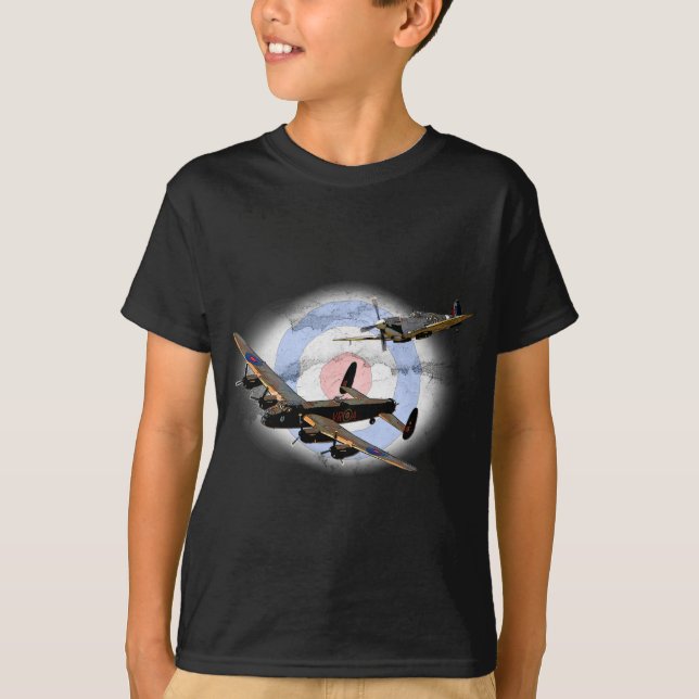 T-shirt Spitfire et Lancaster (Devant)