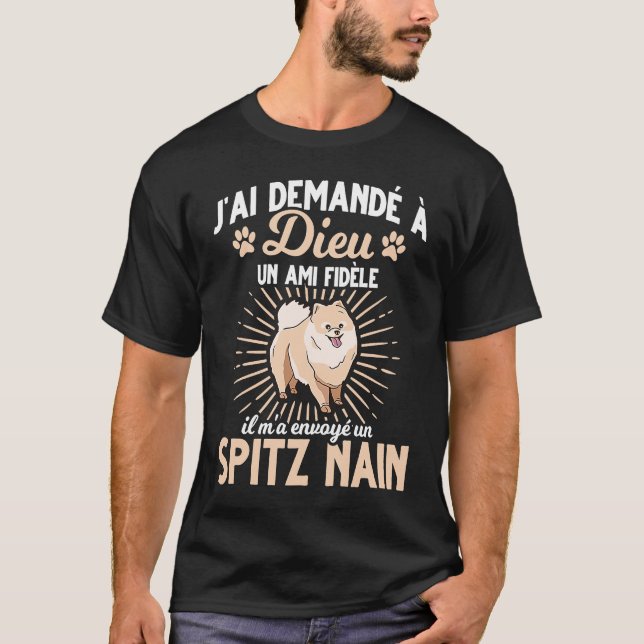 T-shirt spitz nain (Devant)