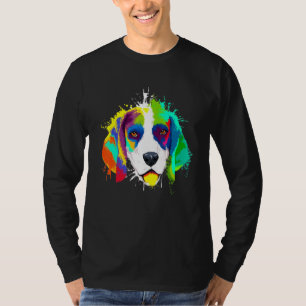 T-shirt Splash Art coloré Beagle chien