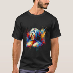 T-shirt Splash Art Coton de Tuléar
