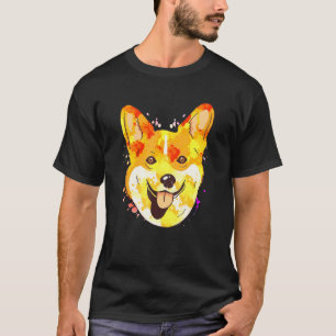 T-shirt Splash Art Welsh Corgi Animateur Hommes Femmes Chi