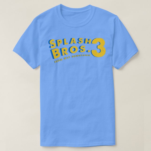 T-shirt Splash Bros 3 De Way Downtown Remix (Design devant)