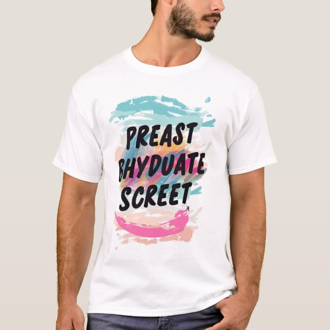 T-shirt "Splash couleur Abstrait - Minimal Art Tee" (Devant)