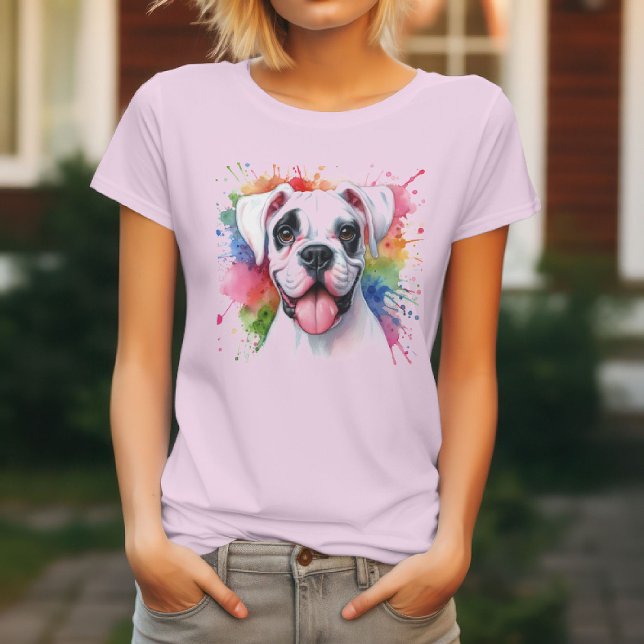 T-shirt Splash couleur chien de boîte (Créateur téléchargé)