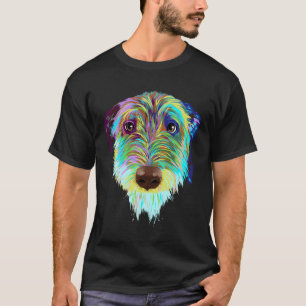 T-shirt Splash Dog Irish Wolfhound