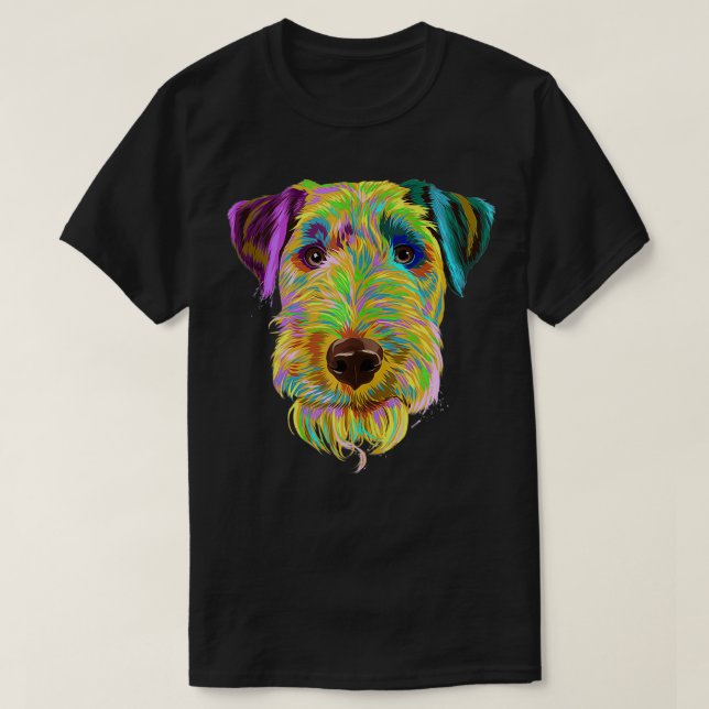 T-shirt Splash Dog Welsh Terrier (Design devant)