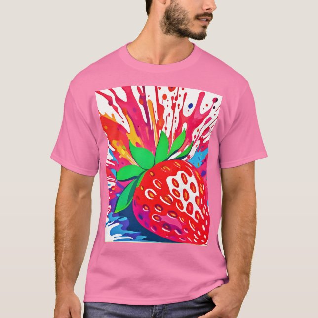T-shirt Splash fraise (Devant)
