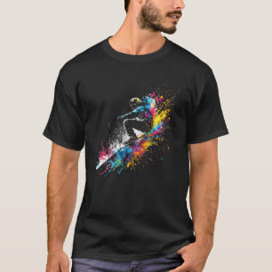 T-shirt Splash Skieur Ski Freestyle Ski Freeskiing