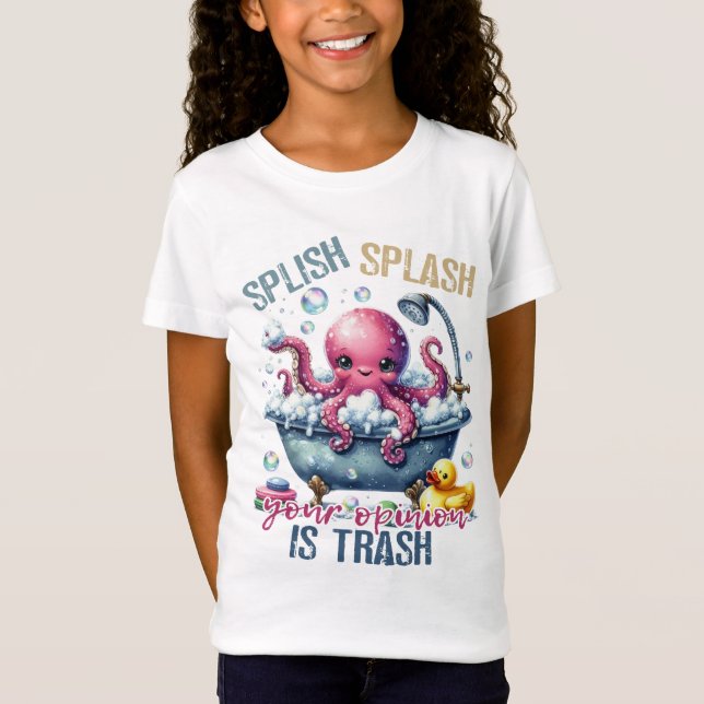 T-Shirt Splash Splash Votre Opinion Est De La Merde  (Devant)