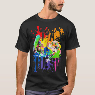 T-shirt Splatoon Pride Restez frais Rainbow Paint Splat Zi